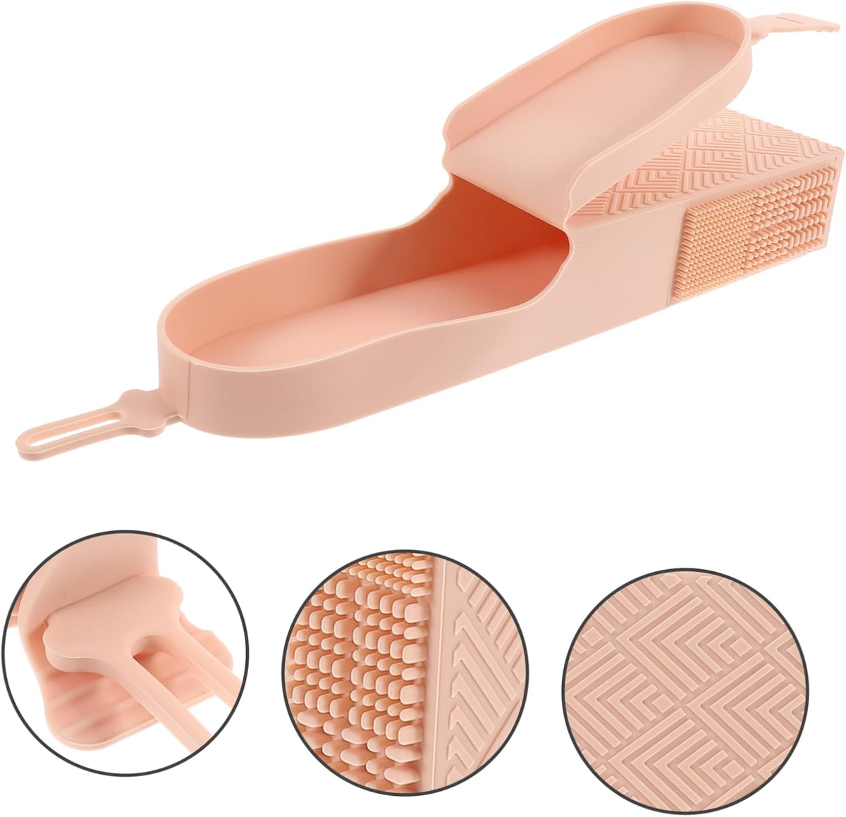 Travel Makeup Brush Case Cover Compact Cosmetic Storage Organizer for Eyebrow Pencil and Brushes for Women and Girls the Go for Travel and Events