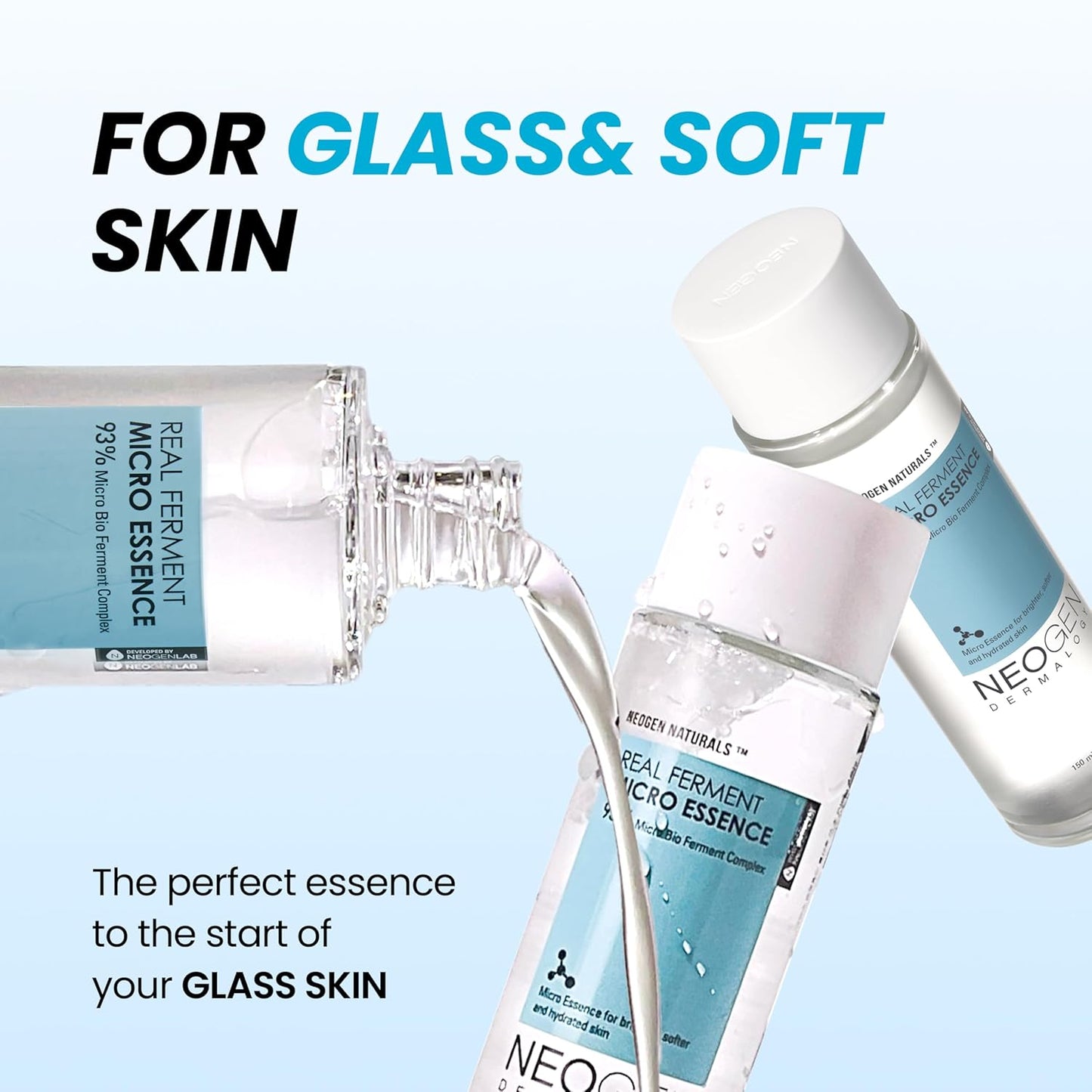 NEOGEN DERMALOGY Real Ferment Micro Collection - with Naturally Fermented Ingredients (Rice) & Hyaluronic Acid for Hydrated, Brightened and Healthy Skin