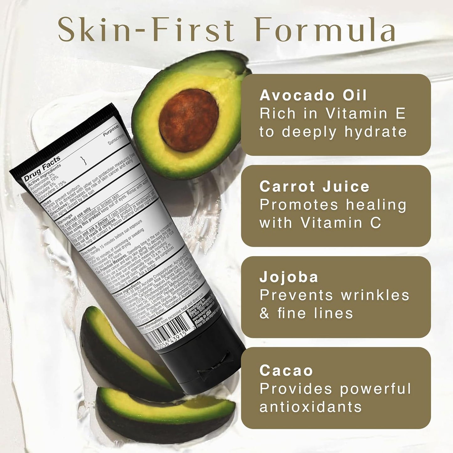 - Face & Body Moisturizing Sunscreen Lotion SPF 30 for Melanin Rich Skin, Leaves No White Cast (Spf-30-4Oz)